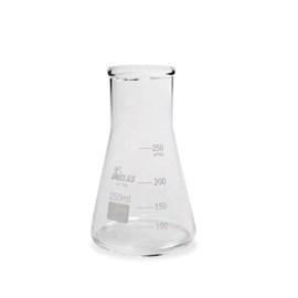 ERLENMEYER DE VIDRO BOCA LARGA - 100 ML